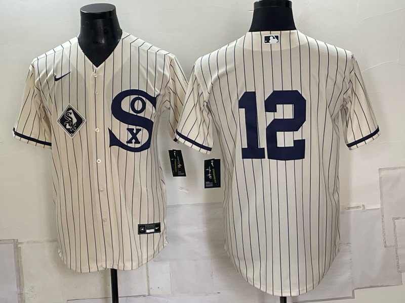 Men Chicago White Sox #12 cream Nike MLB 2026 jersey 0918002